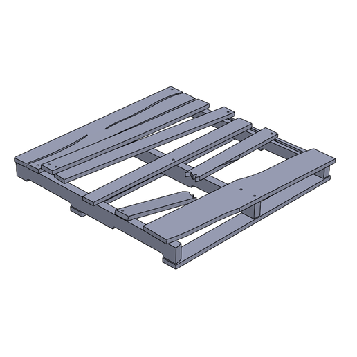 1:64 Broken Shipping Pallet - Premium Diorama Accessory