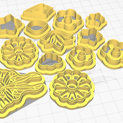 asdasdsdadad.png STL file Affordable Polymer Airdry Clay Cutter 13pcs Set 20220401・3D printable model to download
