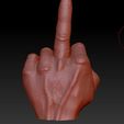 doigt honneur.JPG Free OBJ file fuck, finger, finger・3D print object to download