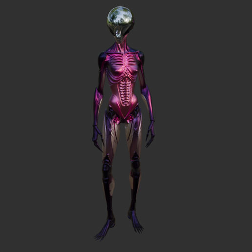 Alien Bio-Mechanical Character