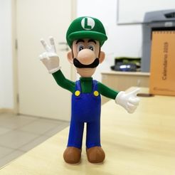 4efdd2f969559e8b1c92e99f32ded48e_preview_featured-1.jpg Fichier STL gratuit Luigi des jeux Mario - Multicolore・Plan imprimable en 3D à télécharger