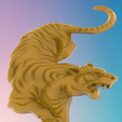 1.png Tiger attack 3D MODEL STL FILE FOR CNC ROUTER LASER & 3D PRINTER