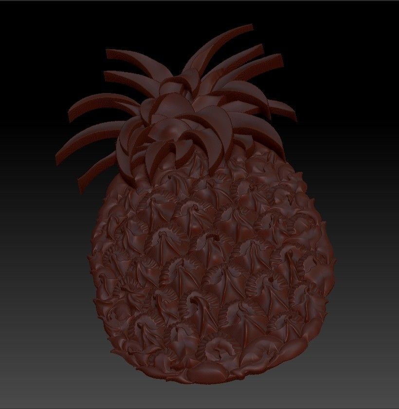 pineapple4.jpg Free STL file pineapple 3d model of bas-relief for free・3D printable model to download, stlfilesfree