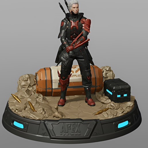 Apex Legends Diorama STL – Exclusive Sparrow Scene – High Detail 3D Printable Display for Resin & FDM
