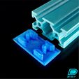 2040-End-Cap_Photo-2.jpg End Cap for 2040 V-slot Aluminium Profile European Standard Aluminum Extrusion 3D Printer Frame Gantry Bar