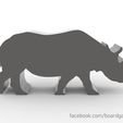 rhino1.jpg Rhino Meeple Token for Board Games
