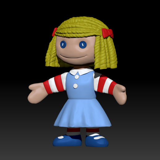 🧸 Janie - muñeca de trapo - toy story・ STL File for 3D printing