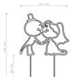 PS.jpg STL file Wedding topper for a cake・3D printer design to download