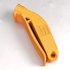 clip-whislte-orange-1.png Файл STL Клипса для аварийного свистка и свистка выживания - Двойной тон - (клипса сокол)・Дизайн 3D принтера для загрузки