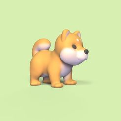 Cod151-Shiba-Inu-2.jpeg 3D file Shiba Inu・3D printable design to download