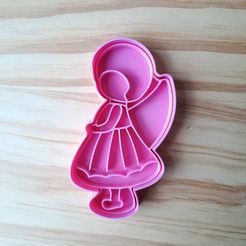 9.jpg Archivo STL Girl Angel 10cm - Cookie Cutter・Design para impresora 3D para descargar