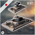 1-PREM.jpg Japanese Type 97 Chi-Ha Kai semi-buried tank (5) - World War Two Second Front Campaign Tabletop Mini Japan Japanese Asia