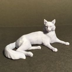 preview1.jpg STL file Cat resting (model for 3D printing)・Model to download and 3D print, YellowDay