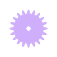 gear20.stl Galileo escapement clock spring driven all 3D printed