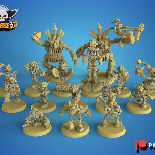 🤖 Botlins (goblins robot team)・ 3D File for ・Cults