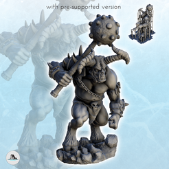 1-1.png STL file Ifrit infernal daemon (+ presupported version) (5) - Darkness Chaos Medieval Age Fantasy・3D printable model to download