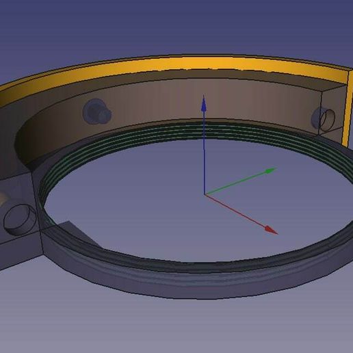 Holder for ZWO Filter Drawer (M42) 3D model