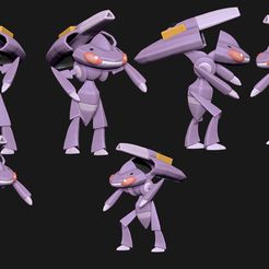 genesect-cliente.jpg Download OBJ file Genesect(with cuts and as a whole) • 3D printable template, erickantunesxd123