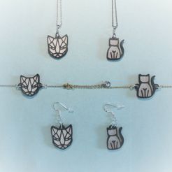 IMG_7217.jpg STL file 4 Necklaces, Bracelets, Earrings, Jewelry, Cats・3D printable model to download