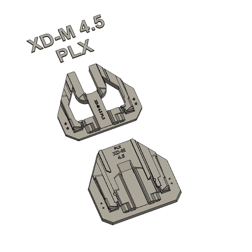 Springfield Armory XD-M / XD-M Elite 4.5" (HS Produkt SF19 4.5" / OR) - Olight PL X Split Mold