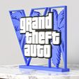 4-2.jpg GTA 6 Grand Theft Auto VI logo Stand Decor