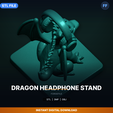 00_enhanced_hero.png Dragon Headphone Stand - 3D Printable STL File