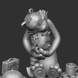 6.jpg Calvin y Hobbes para la impresión 3d stl abrazo modelo