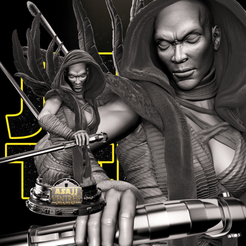 2.png Archivo 3D Asajj Ventress Bust - Star Wars 3D Models - Tested and Ready for 3D printing・Plan de impresión en 3D para descargar