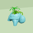 b1.png Turtle Back Vase - Cute Plant Pot - STL Printable