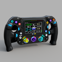 1.png 3D-Datei Mercedes F1 2023 Lenkrad・3D-Druckvorlage zum Herunterladen