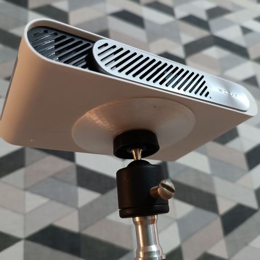wemax go or other portable projector light tablet on photo camera tripod stand screw mount 80 mm diameter