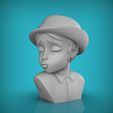 untitled.928.jpg STL file Girl in Hat Planter・3D print model to download, DeNzzzO