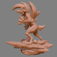 4.png Pokemon Lycanroc Midnight - Fan Art - Figure 3D print model 3D print model