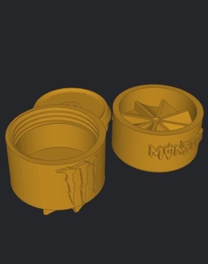 👹 GRINDER MONSTER・ STL File for 3D printing・Cults