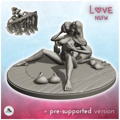 1.jpg STL file Naked lesbian duo - Miniature figures erotica sexy xx・3D printable model to download