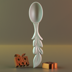 render_6.png STL file Coffee ladle and nuts 02・3D printing idea to download