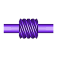 CD30İ5WSGK1_W.stl Worm Gear - Center D. 30 mm - Ratio  5 & 10 - Worm with Shaft