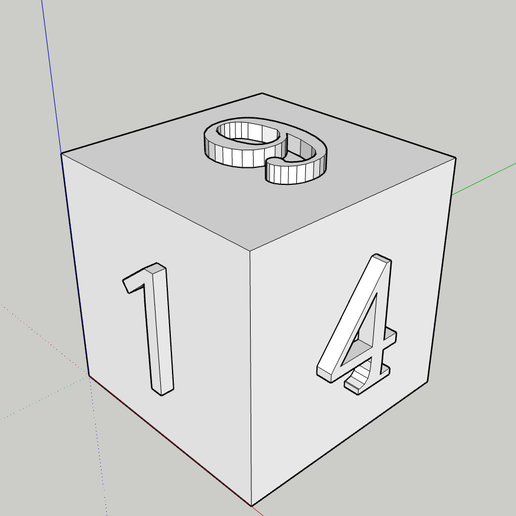 🔢 Cubo de números・Archivo STL para Impresión 3D・Cults