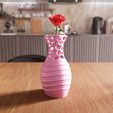 untitled1.png 3D Modern Wireframe Vase STL File - 056