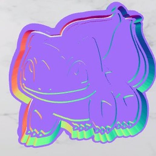 Bulbasur seal cutter 3D model