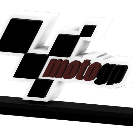 Stand-Logo-MotoGP-Front-v1.png STL file MotoGP stand logo・Design to download and 3D print, Upcrid