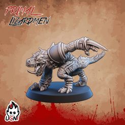 Saurus-Blocker-03-1.jpg Fichier 3D Saurus Blocker #3 - Lizardmen Team・Objet pour imprimante 3D à télécharger