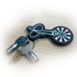 Keychain_Main_Model_4.png Darts key ring + 2 bonus models