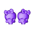 Skulette earrings.stl Monster High Skulette Earrings Replacements