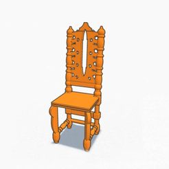 720X720-antiqc.jpg Бесплатный STL файл Antique Chair・Шаблон для загрузки и 3D-печати