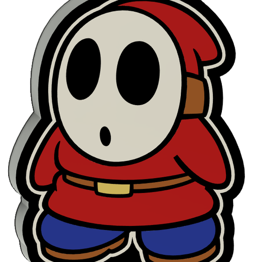 SHY-GUY.png Shy Guy LED light box