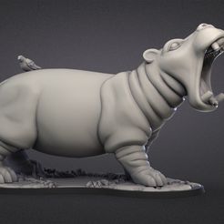 hippopotamus.60.jpg Fichier 3D Hippopotame・Design à télécharger et à imprimer en 3D