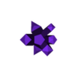 Pseudo-Kristall-Kristalle.stl Crystal Cluster with Base