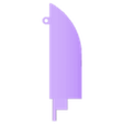 filo cuchillo sin texto.stl Key ring key holder Pez / fish key holder. STL - F3D. With/without text.