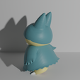 Munchlax3.png Munchlax pokemon 3D print model